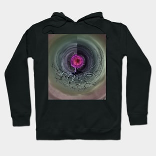 Digital collage, special processing. Mystic tree. Hoodie